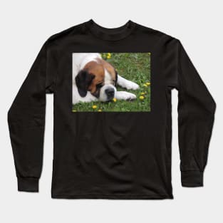 Sleeping or Smelling the Dandelions? Long Sleeve T-Shirt